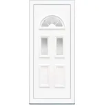 Solid Elements Vchodové dveře Maki, 90 L, rozměr vč. zárubně: 1000 × 2100 mm, plast, levé, bílé, prosklené W1DRBCZTK1.0002