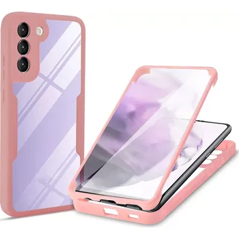 Pouzdro na mobilní telefon Pouzdro Samsung Galaxy S23 FE 5G, Techsuit - ColorVerse 360 Series + ochrana obrazovky, růžové