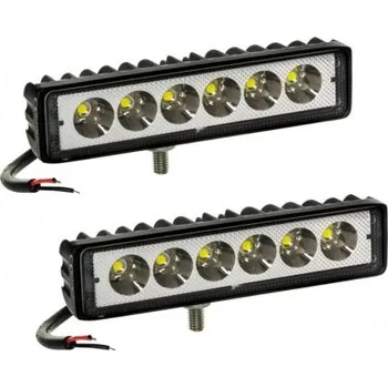 Pracovní světlo Halogenové pracovní světlo LED 18w 6x3w 12v 24v panelové pracovní světlo MZR 73241