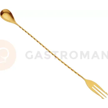 Příbor Klasická zlatá barmanská lžíce 315 mm | BARFLY, M37015GD