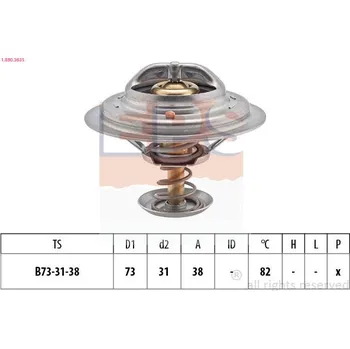 Chladič motoru Termostat, chladivo EPS 1.880.363S