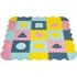 ECOTOYS Pěnová podložka pro děti SX 37 dílků pastelové tvary
