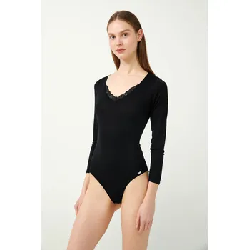 Body Vamp - Body s dlouhými rukávy 21807 - Vamp black m