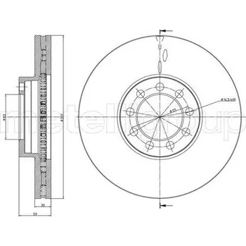 Brzdový kotouč Brzdový kotouč CIFAM 800-989C