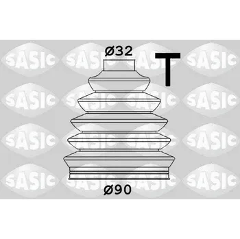 Manžeta ke kolu Sada měchů, hnací hřídel SASIC 1906171