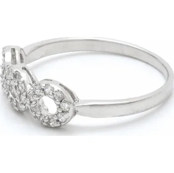 Prsten Stříbrný prsten 3 kroužky Elida - 54