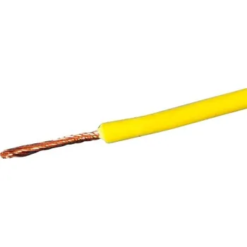 elektrický kabel H07V-K 1X1,5 YE vodič žlutý