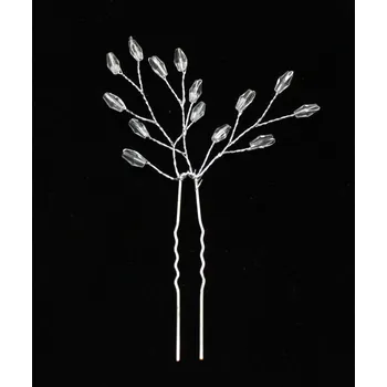 Ozdoba do vlasů Hair-bižuterie Korálková ozdoba do vlasů Stříbrná