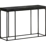 vidaXL Marketos Konzolový stolek černý 110x35x76 cm masivní akácie a mangovník
