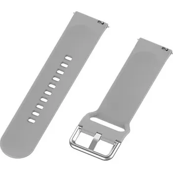 eses Silikonový řemínek s provlékáním - Šedý, 22 mm