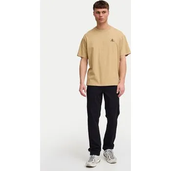 Pánské tričko Solid T-Shirt Manes 21108333 Hnědá Regular Fit XL