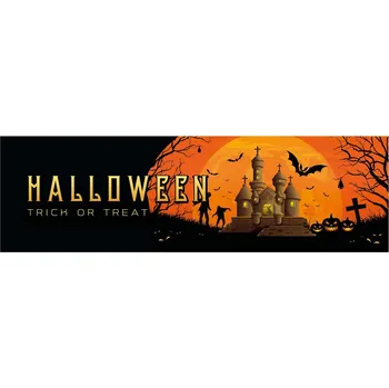 Party dekorace Halloween Banner, Hororový dům, 300x90cm