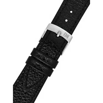 Módní doplněk Kožený řemínek Morellato Dublino 0753333.019 M, černý - 18 mm