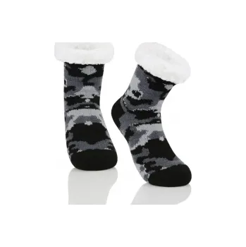 Durio dětské ponožky heboučké termo - šedé 6-8 let