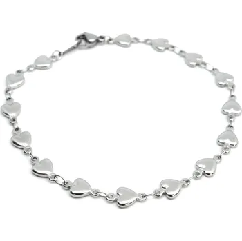 Náramek Ocelový náramek srdíčka Geminy2 - 20 cm