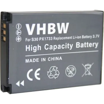 VHBW Baterie PX1733 pro Toshiba Camileo S30 / S30 HD, 1000 mAh