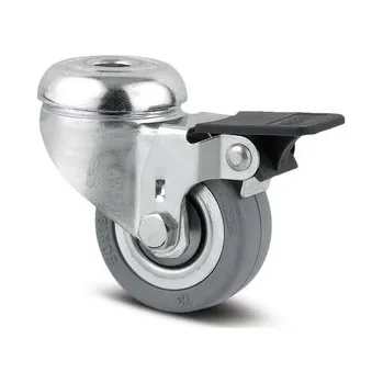 Pojezdové kolečko Agila TENTE Přístrojové kolečko 50mm, s brzdou, otvor pro čep, 2475DIK050P30-11