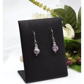 Náušnice Mijabijoux Náušnice z ametystu MB00385