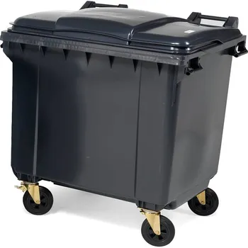 Zásuvkový kontejner Kontejner na odpad HENRY, 1000 l, šedý