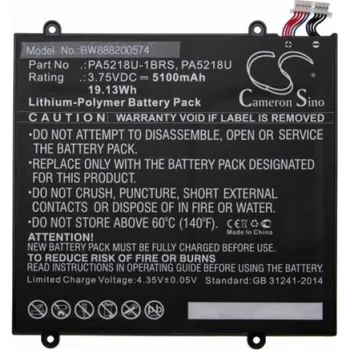 Baterie k notebooku VHBW Baterie pro Toshiba Excite A204, 5100 mAh