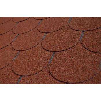 Střešní krytina Šindel z oxidovaného asfaltu Charvát AS Bobrovka červená – 3,5 m²/bal.