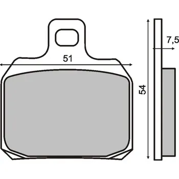 Brzda pro motocykl RMS Brzdové destičky 0490 RMS 225100490