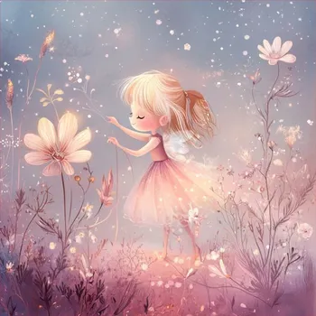 Bavlna premium NELA PANEL M víla na procházce