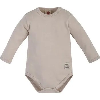 Kojenecký body Makoma Body dlouhý rukáv Giraffe BÉŽOVÉ - 62