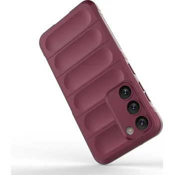 Pouzdro na mobilní telefon Hurtel Magic Shield flexibilní Armor kryt na Samsung Galaxy S23 Plus - vínový
