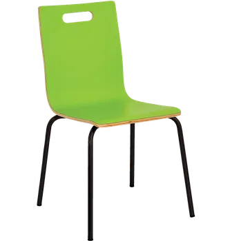 Jídelní židle MEGAN jídelní židle zelená, kostra černá