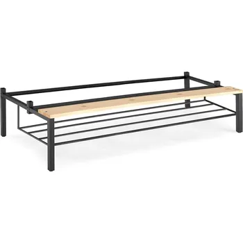 Šatní skříň Lavice k šatní skříňce, rošt na obuv, 1200 mm, borovice