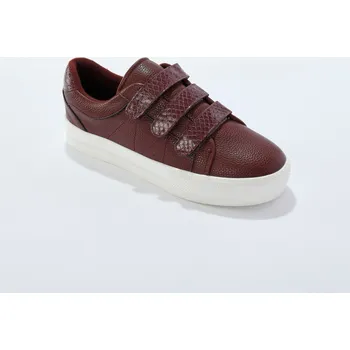 Dámské tenisky Tenisky na suché zipy, efekt krokodýlí kůže, černé bordó 40