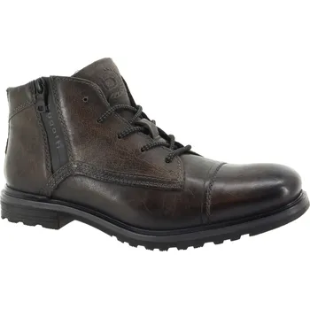 Pánská zimní obuv BUGATTI Pánský kožený hnědý kotník 321-A0U3L-3500-1100-267 Velikost 43