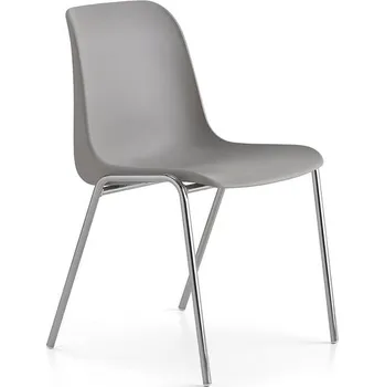 Jídelní židle Židle SIERRA, chrom/šedá