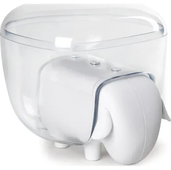 QUALY DESIGN Dóza se zásuvkou SheepShape Container 10227, bílá/průhledná