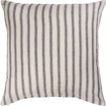 Povlak na dekorativní polštářek Ib Laursen Lněný povlak na polštář Grey Stripes 60 × 60 cm