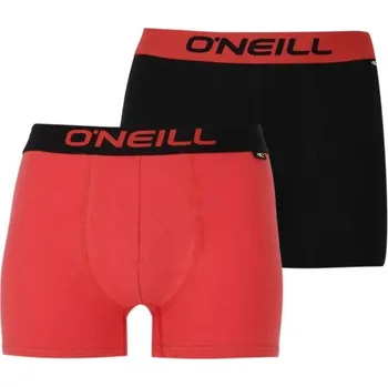 Boxerky Pánské boxerky O'Neill BOXER PLAIN 2PACK S Červená, Černá