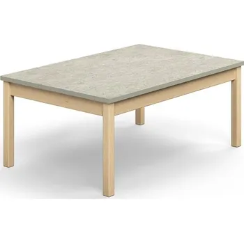 Psací stůl Stůl DECIBEL, 1200x800x530 mm, akustické linoleum, bříza/šedá