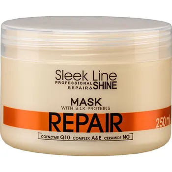 Vlasová regenerace Stapiz, Sleek Line Repair maska s hodvábom na poškodené vlasy 250ml