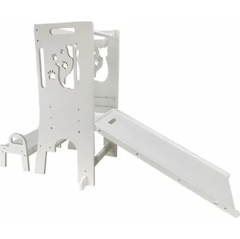 učicí věž 2Kids Toys Rostoucí učící věž Kočka se skluzavkou a tabulí Kočka