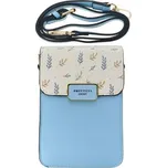 Kabelka na mobil Lucky s popruhem pomněnkově modrá