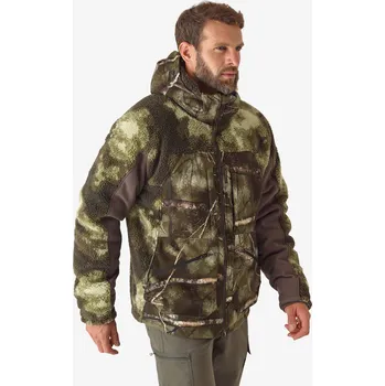 SOLOGNAC Bunda hřejivá nešustivá 900 Treemetic 3XL KAŠTANOVÁ|ZELENÁ