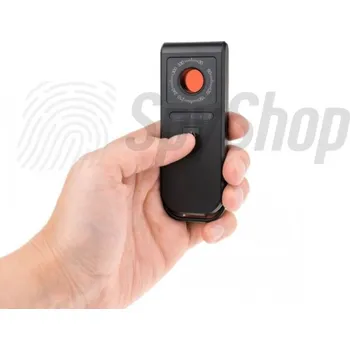 Bezpečnostní detektor Kapesní detektor skrytých kamer RF Cam 2 - IR osvětlení, nastavení citlivosti detekce, výkonné napájení Spy Shop