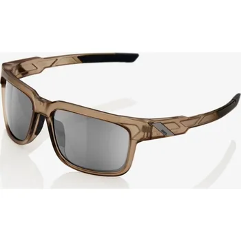 Motocyklové brýle 100% matné průsvitné krystaly typu S sépie HiPER Silver Mirror Lens Brýle