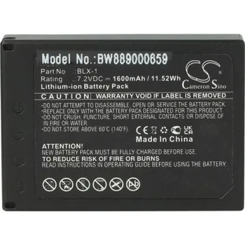 Intensilo Baterie BLX-1 pro Olympus OM System OM-1, 1600 mAh