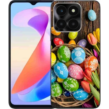 Velikonoční dekorace Gelový kryt mmCase na Honor X6a - velikonoční vajíčka