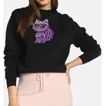 Dámská zkrácená mikina Karl Lagerfeld Ikonik - Velikost L, Barva Černá 56013