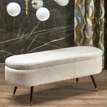 Lavice s úložným prostorem AVEIRO 46x120 cm bílá