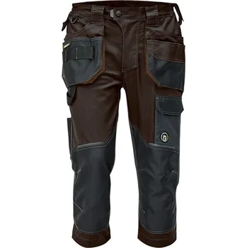 pracovní kraťasy Červa DAYBORO Pracovní 3/4 kalhoty tm. hnědá / hnědá 50 0302039569050