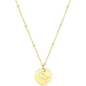 Náhrdelník Stříbrný zlacený náhrdelník znamení zvěrokruhu blíženci SVLN0327XH2GOBL